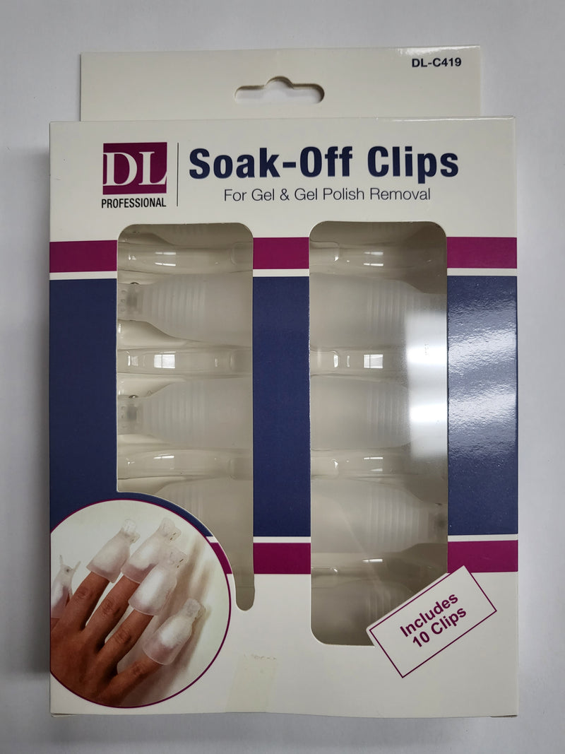 DEBRA LYNN DL-C419 SOCK-OFF CLIPS PERFECT FOR GEL REMOVAL 10/PK