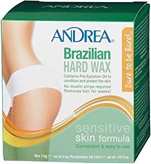 ANDREA 60181 BRAZILIAN HARD WAX FOR BIKINI 4.125oz