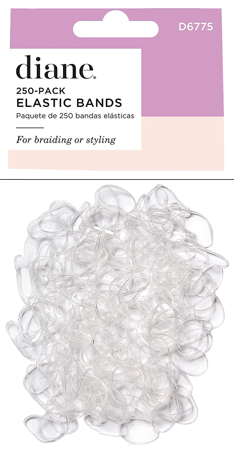 DIANE D6775 BANDS-ELASTIC BANDS (CLEAR) 250/PK