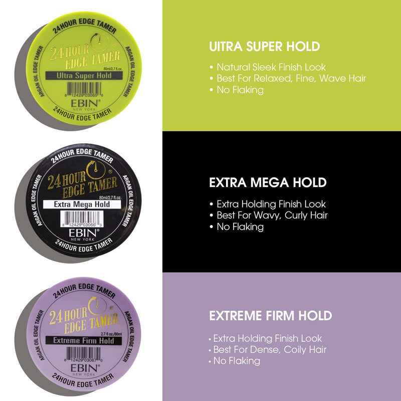 EBIN 24 HOUR EDGE TAMER EXTRA MEGA HOLD