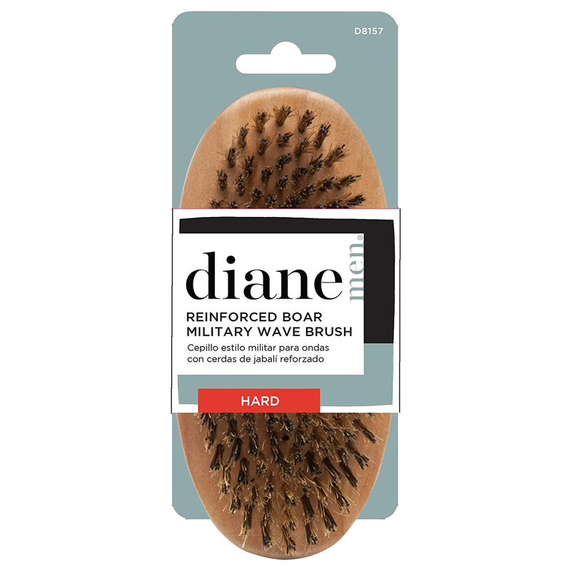 DIANE D8157 REINFORCED BOAR MILITARY BRUSH (EXTRA FIRM BRISTLES)