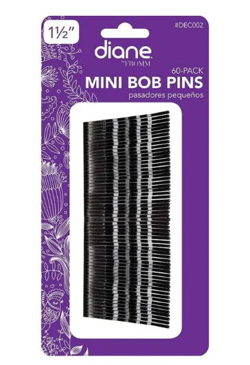 DIANE DEC002 PIN-BOB PINS MINI (BLACK) 1.5", 60/PK