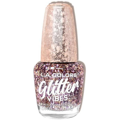 LA COLORS  GLITTER VIBES NAIL POLISH