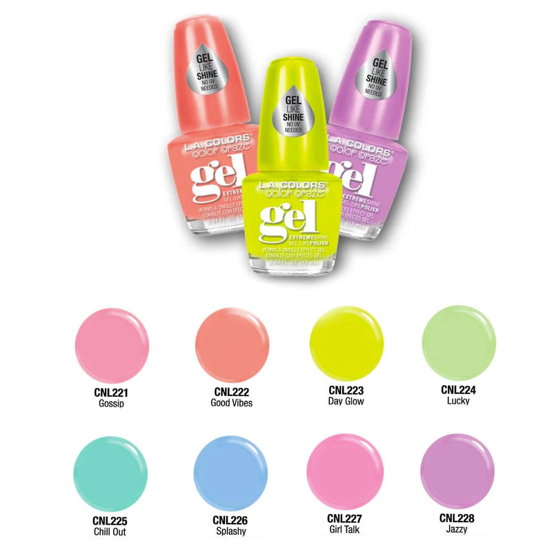 LA COLORS CREAMY NEON GEL POLISH