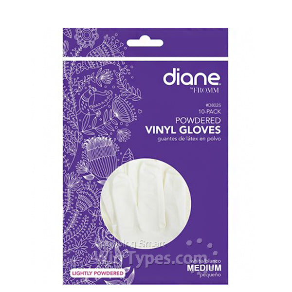 DIANE POWDERED VINYL GLOVE 10/PK