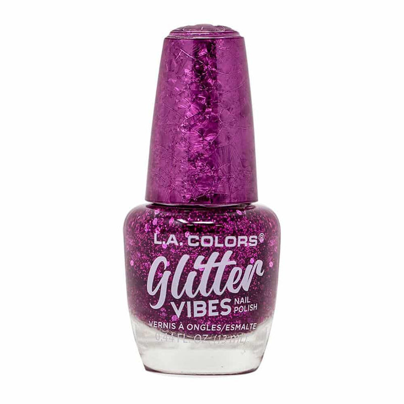 LA COLORS  GLITTER VIBES NAIL POLISH
